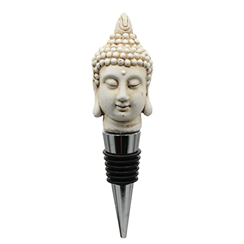 Weinflaschenverschluss Buddha Shakyamuni Statue Getränke-Weinkork für Heimdekoration, Geschenk, Weihnachten, Erntedankfest, Weiß von CALECACALO