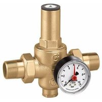 Druckminderer mit herausnehmbarer Kartusche Caleffi 5360 1 - With 1/4" f pressure gauge connection von CALEFFI