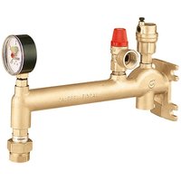 Caleffi 336 Gefäßanschlussgruppe aus Messing 3/4" 3 bar mit Kappenventil von CALEFFI