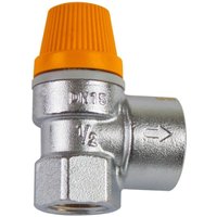 Caleffi Sicherheitsventil für Solaranlagen verchromt 1/2" IG x 3/4" IG 4 bar 253044 von BANYO