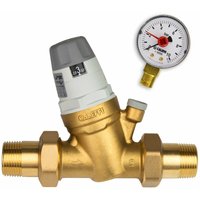 Caleffi - Wasserdruckminderer DN15 1/2 Zoll Druckminderer Wasser mit Manometer von CALEFFI