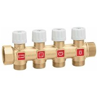 Caleffi - Einfacher Verteiler mit Gehäuse aus entzinkungsbeständiger-Legierung 354 3/4' - 3 von CALEFFI