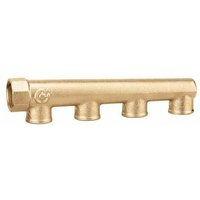 Einfacher und blinder weiblicher Verteiler 1' 2 Abgänge Caleffi 598622 1' - 2 von CALEFFI