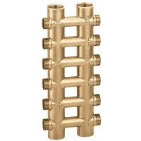 Einteiliger koplanarer Verteiler aus Guss 3/4' Abgänge 2+2 Caleffi 356502 3/4' - 2+2 von CALEFFI