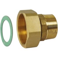 Flachsitzverschraubung komplett mit Dichtung für Serie 145 aus Gusseisen, Anschluss 2 1/2 "F Caleffi 145010 2 1/2" von CALEFFI