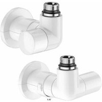 Heizkörperventil, Durchgangsform High Style Caleffi 4003-4004 Links - weiß von CALEFFI