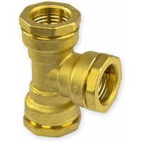 Sferaco - Caleffi Messing pe Rohr T-Stück 50mm Abzweig Verschraubung Klemmverbinder von SFERACO