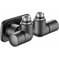 Paar Doppeleckventile für Handtuchheizkörper rechte Version high-style Farbe Schwarz Caleffi 400313 1/2' Paar Doppeleckventile für Handtuchheizkörper rechte Version high-style Farbe Schwarz Caleffi 400313 1/2' von CALEFFI