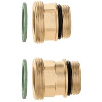 Paar Fittings mit Dichtungen für den Anschluss der Geräte der Serie 182 an die Verteiler der Serien 670 und 671. Caleffi 675004 1 1/4"M Paar Fittings mit Dichtungen für den Anschluss der Geräte der Serie 182 an die Verteiler der Serien 670 und 671. Caleffi 675004 1 1/4"M von CALEFFI