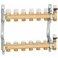 Verteiler mit Absperr- und Voreinstellventilen 2 Abgänge Caleffi 6626B5 1" - 2 von CALEFFI