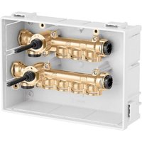 Vormontierte Hydro-Sanitär-Verteiler in Kassetten mit allgemeinen Abschnitten Caleffi 359420 Messing von CALEFFI