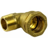 Messing Verschraubung Winkel 32mm x 1' Zoll ag Klemmverbinder Fitting PE-Rohr Messing Verschraubung Winkel 32mm x 1' Zoll ag Klemmverbinder Fitting PE-Rohr von SFERACO