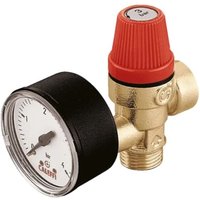 Zertifiziertes normales Sicherheitsventil, mit Manometer. 1/2" Anschlüsse, 8 bar Einstellung Caleffi 314480 1/2" - 8 bar Zertifiziertes normales Sicherheitsventil, mit Manometer. 1/2" Anschlüsse, 8 bar Einstellung Caleffi 314480 1/2" - 8 bar von CALEFFI