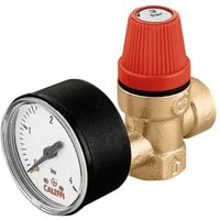 Zertifiziertes normales Sicherheitsventil, mit Manometer. Anschlüsse 1/2', Einstellung 2,5 bar Caleffi 313425 1/2' - 2,5 bar Zertifiziertes normales Sicherheitsventil, mit Manometer. Anschlüsse 1/2', Einstellung 2,5 bar Caleffi 313425 1/2' - 2,5 bar von CALEFFI