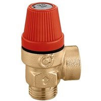 Zertifiziertes normales Sicherheitsventil. Anschlüsse 1/2', Einstellung 3,5 bar Caleffi 312435 1/2' - 3,5 bar von CALEFFI