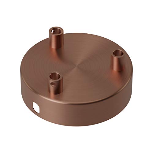 CALEX Creations Deckenplatte, 10cm, 3 Verbindungspunkt, Pendel Leuchte zusammenstellen, Matt Copper von CALEX