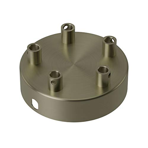 CALEX Creations Deckenplatte, 10cm, 5 Verbindungspunkt, Pendel Leuchte zusammenstellen, Matt Bronze von CALEX