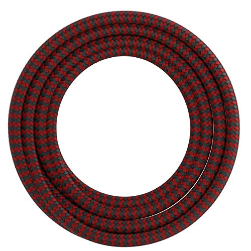CALEX Creations Textilkabel für Lampe, Elektrische Stromkabel, Pendel Leuchte zusammenstellen, Rot/Schwarz, 3m CALEX Creations Textilkabel für Lampe, Elektrische Stromkabel, Pendel Leuchte zusammenstellen, Rot/Schwarz, 3m von CALEX