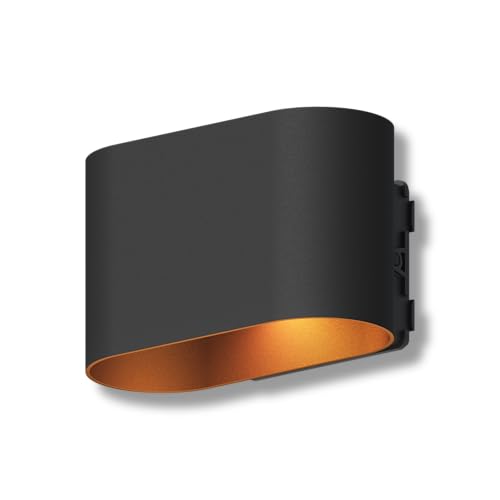 CALEX Potenza Wandleuchte, Up & Down Gartenbeleuchtung, Wasserdicht, Schwarz-Gold, Aluminium CALEX Potenza Wandleuchte, Up & Down Gartenbeleuchtung, Wasserdicht, Schwarz-Gold, Aluminium von CALEX