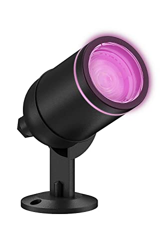 CALEX Smart Outdoor LED Außenleuchte - Smart Bodenstrahler RGB und Warmweißes Licht - 4W - Schwarz von CALEX