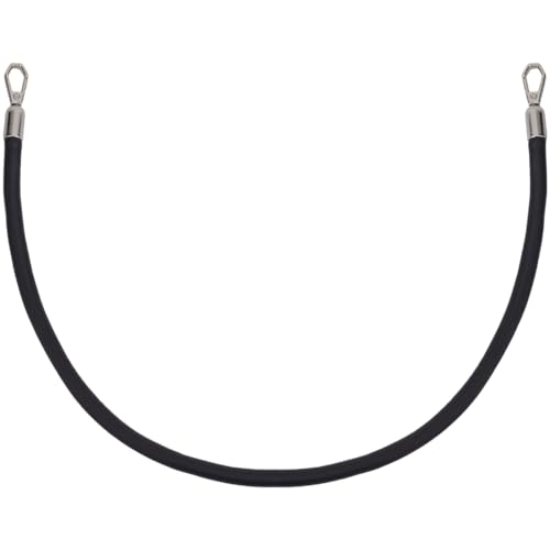 CALFOVERA 2 Stk. 23.9 Zoll Schwarze PU Leder Handtaschengriffe Schultertaschengriffe Ersatz Mit Legierung Drehverschlüssen Für Taschen DIY Zubehör Handtaschenherstellung Handtaschengriffe Ersatz von CALFOVERA