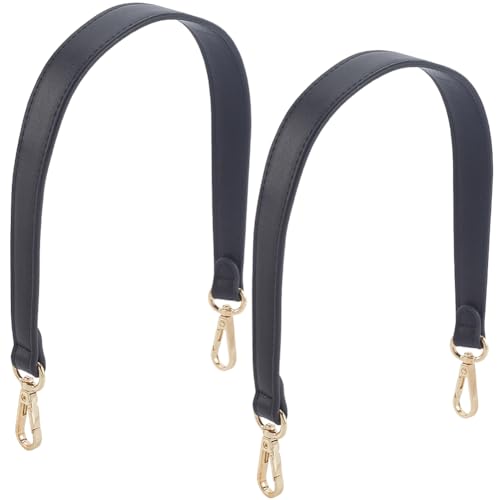 CALFOVERA 2 Stück Breiter Handtaschengurt Aus Schwarzem PU Leder 48cm Kurzer Schultertaschengurt 2.5cm Breiter Ersatzgriff Aus Leder Für Handtaschen Mit Drehbaren Karabinerschnallen Für Die DIY CALFOVERA 2 Stück Breiter Handtaschengurt Aus Schwarzem PU Leder 48cm Kurzer Schultertaschengurt 2.5cm Breiter Ersatzgriff Aus Leder Für Handtaschen Mit Drehbaren Karabinerschnallen Für Die DIY von CALFOVERA