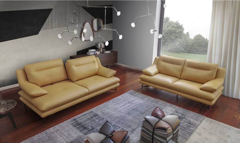 CALIA ITALIA 2,5-Sitzer Cezanne, italienisches Design trifft erstklassigen Sitzkomfort, Leder, Edles Designsofa in besonders langlebigen & pflegeleichten Lederarten von CALIA ITALIA
