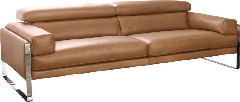 CALIA ITALIA 2,5-Sitzer Romeo, Designsofa der Extraklasse mit tollem Sitzkomfort, Designkufenfuß und hochwertigem Lederbezug von CALIA ITALIA
