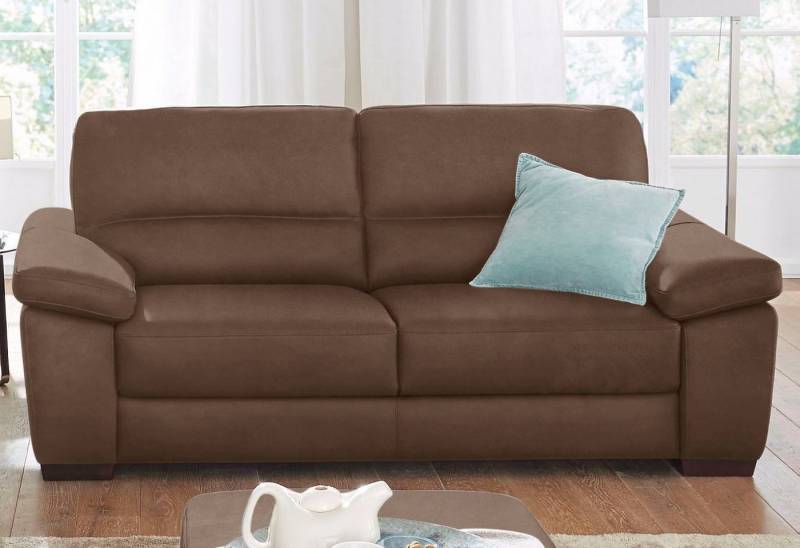 CALIA ITALIA 2-Sitzer Gaia, Sofa im edlen Design und mit erstklassigem Sitzkomfort, aus pflegeleichtem Luxus-Microfaser Ginevra Hydro Care von CALIA ITALIA