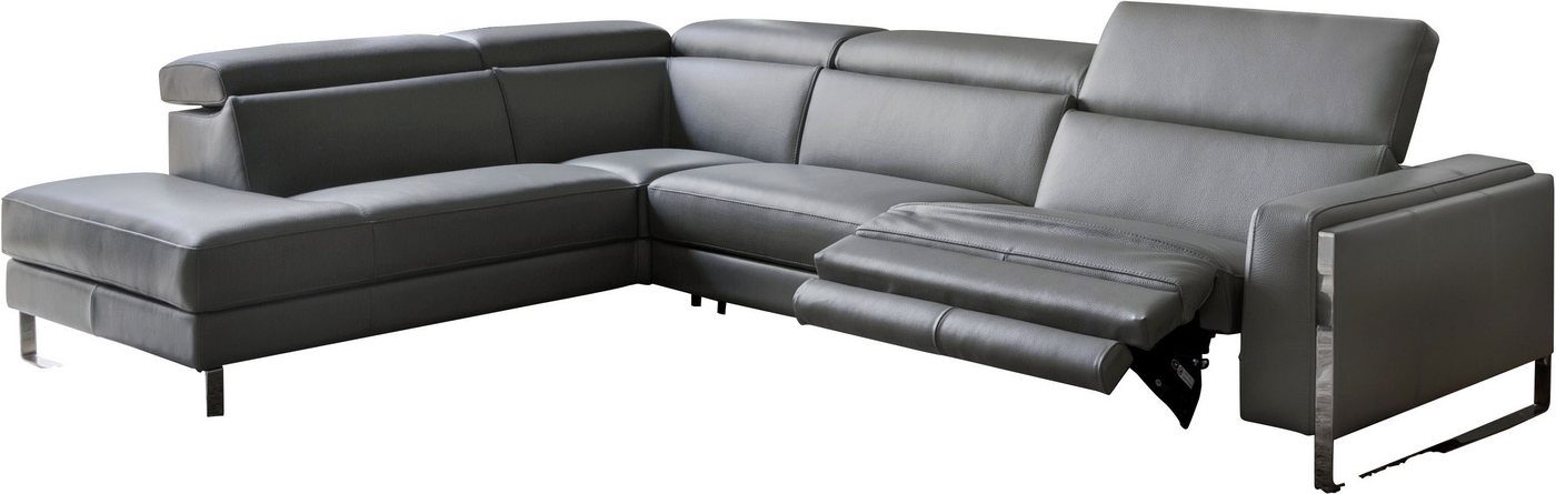 CALIA ITALIA Ecksofa Pier, L-Form, mit elektrischer Relaxfunktion, in Leder, 290 cm Breite von CALIA ITALIA