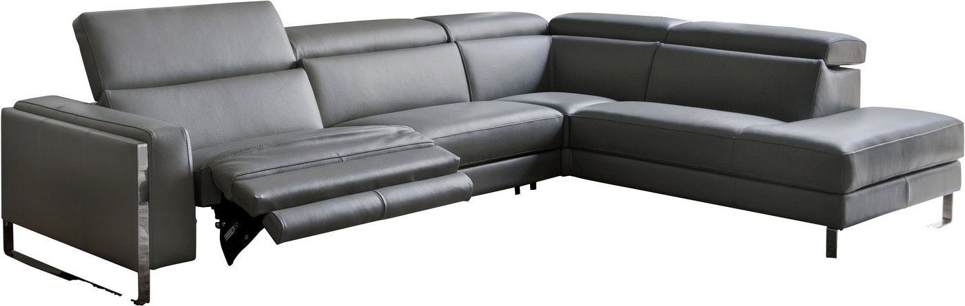 CALIA ITALIA Ecksofa Pier, L-Form, mit elektrischer Relaxfunktion, in Leder, 290 cm Breite von CALIA ITALIA