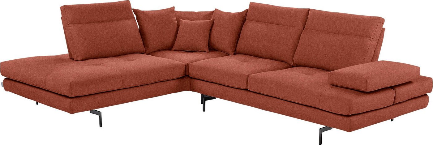CALIA ITALIA Ecksofa Toby Wing, Komfortsofa mit Sitzkomfort der Extraklasse, L-Form, Sitztiefenverstellung, wahlw. mit Kissen-Set,Füße schwarz matt CALIA ITALIA Ecksofa Toby Wing, Komfortsofa mit Sitzkomfort der Extraklasse, L-Form, Sitztiefenverstellung, wahlw. mit Kissen-Set,Füße schwarz matt von CALIA ITALIA