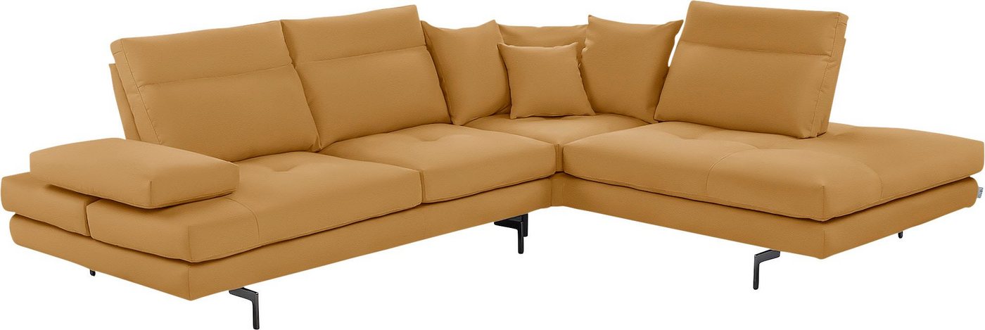 CALIA ITALIA Ecksofa Toby Wing, Komfortsofa mit Sitzkomfort der Extraklasse, L-Form, Sitztiefenverstellung, wahlw. mit Kissen-Set,Füße schwarz matt CALIA ITALIA Ecksofa Toby Wing, Komfortsofa mit Sitzkomfort der Extraklasse, L-Form, Sitztiefenverstellung, wahlw. mit Kissen-Set,Füße schwarz matt von CALIA ITALIA