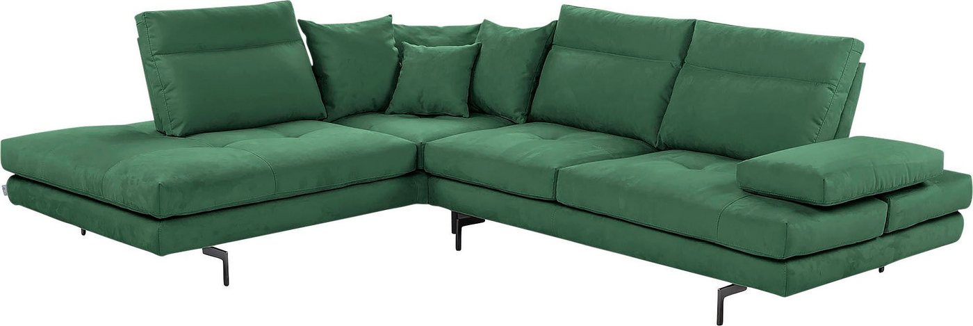 CALIA ITALIA Ecksofa Toby Wing, Komfortsofa mit Sitzkomfort der Extraklasse, L-Form, Sitztiefenverstellung, wahlw. mit Kissen-Set,Füße schwarz matt CALIA ITALIA Ecksofa Toby Wing, Komfortsofa mit Sitzkomfort der Extraklasse, L-Form, Sitztiefenverstellung, wahlw. mit Kissen-Set,Füße schwarz matt von CALIA ITALIA