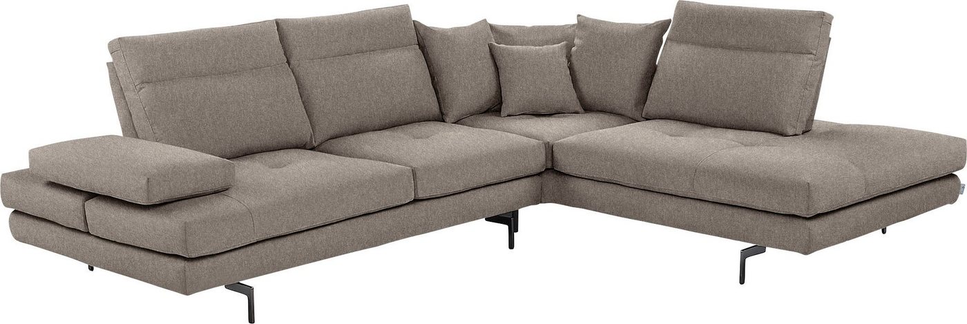 CALIA ITALIA Ecksofa Toby Wing, Komfortsofa mit Sitzkomfort der Extraklasse, L-Form, Sitztiefenverstellung, wahlw. mit Kissen-Set,Füße schwarz matt CALIA ITALIA Ecksofa Toby Wing, Komfortsofa mit Sitzkomfort der Extraklasse, L-Form, Sitztiefenverstellung, wahlw. mit Kissen-Set,Füße schwarz matt von CALIA ITALIA