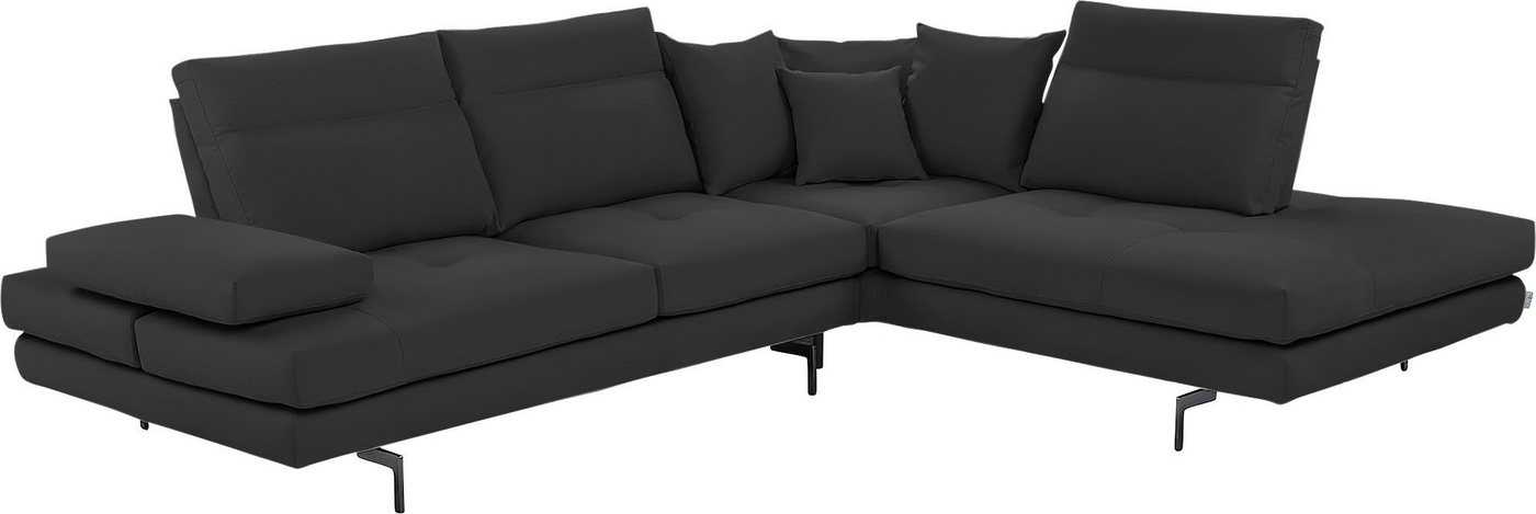 CALIA ITALIA Ecksofa Toby Wing, Komfortsofa mit Sitzkomfort der Extraklasse, L-Form, Sitztiefenverstellung, wahlw. mit Kissen-Set,Füße schwarz matt CALIA ITALIA Ecksofa Toby Wing, Komfortsofa mit Sitzkomfort der Extraklasse, L-Form, Sitztiefenverstellung, wahlw. mit Kissen-Set,Füße schwarz matt von CALIA ITALIA