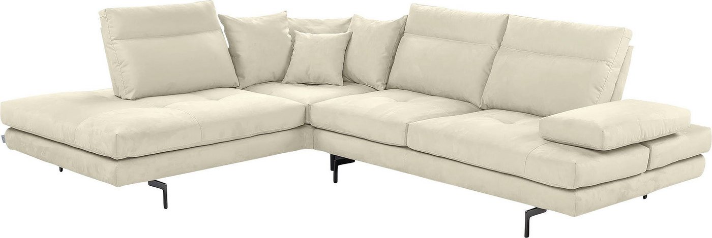 CALIA ITALIA Ecksofa Toby Wing, Komfortsofa mit Sitzkomfort der Extraklasse, L-Form, Sitztiefenverstellung, wahlw. mit Kissen-Set,Füße schwarz matt CALIA ITALIA Ecksofa Toby Wing, Komfortsofa mit Sitzkomfort der Extraklasse, L-Form, Sitztiefenverstellung, wahlw. mit Kissen-Set,Füße schwarz matt von CALIA ITALIA