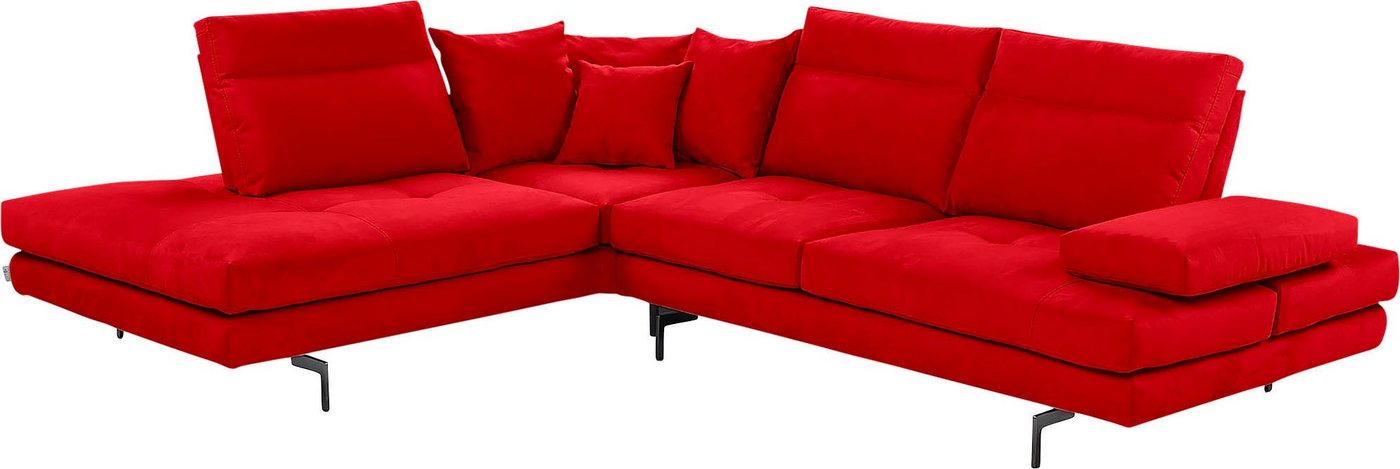 CALIA ITALIA Ecksofa Toby Wing, Komfortsofa mit Sitzkomfort der Extraklasse, L-Form, Sitztiefenverstellung, wahlw. mit Kissen-Set,Füße schwarz matt CALIA ITALIA Ecksofa Toby Wing, Komfortsofa mit Sitzkomfort der Extraklasse, L-Form, Sitztiefenverstellung, wahlw. mit Kissen-Set,Füße schwarz matt von CALIA ITALIA