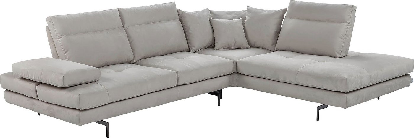 CALIA ITALIA Ecksofa Toby Wing, Komfortsofa mit Sitzkomfort der Extraklasse, L-Form, Sitztiefenverstellung, wahlw. mit Kissen-Set,Füße schwarz matt CALIA ITALIA Ecksofa Toby Wing, Komfortsofa mit Sitzkomfort der Extraklasse, L-Form, Sitztiefenverstellung, wahlw. mit Kissen-Set,Füße schwarz matt von CALIA ITALIA