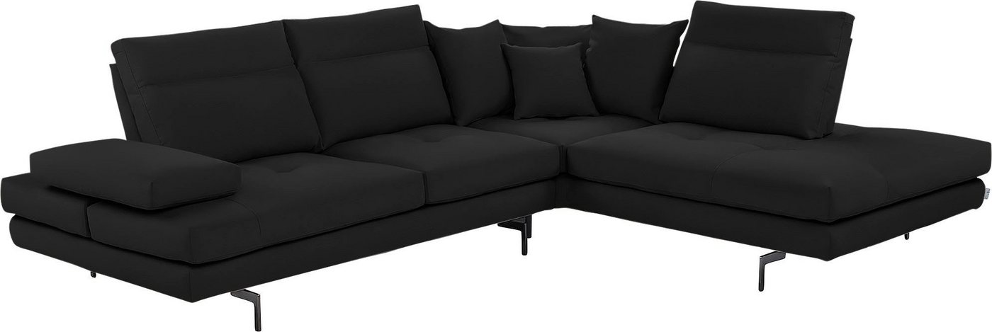 CALIA ITALIA Ecksofa Toby Wing, Komfortsofa mit Sitzkomfort der Extraklasse, L-Form, Sitztiefenverstellung, wahlw. mit Kissen-Set,Füße schwarz matt CALIA ITALIA Ecksofa Toby Wing, Komfortsofa mit Sitzkomfort der Extraklasse, L-Form, Sitztiefenverstellung, wahlw. mit Kissen-Set,Füße schwarz matt von CALIA ITALIA