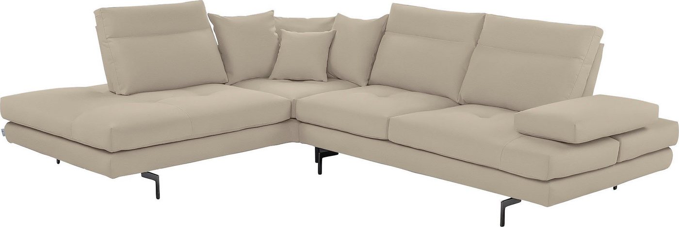 CALIA ITALIA Ecksofa Toby Wing, Komfortsofa mit Sitzkomfort der Extraklasse, L-Form, Sitztiefenverstellung, wahlw. mit Kissen-Set,Füße schwarz matt CALIA ITALIA Ecksofa Toby Wing, Komfortsofa mit Sitzkomfort der Extraklasse, L-Form, Sitztiefenverstellung, wahlw. mit Kissen-Set,Füße schwarz matt von CALIA ITALIA