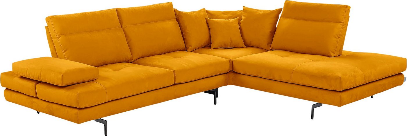 CALIA ITALIA Ecksofa Toby Wing, Komfortsofa mit Sitzkomfort der Extraklasse, L-Form, Sitztiefenverstellung, wahlw. mit Kissen-Set,Füße schwarz matt CALIA ITALIA Ecksofa Toby Wing, Komfortsofa mit Sitzkomfort der Extraklasse, L-Form, Sitztiefenverstellung, wahlw. mit Kissen-Set,Füße schwarz matt von CALIA ITALIA