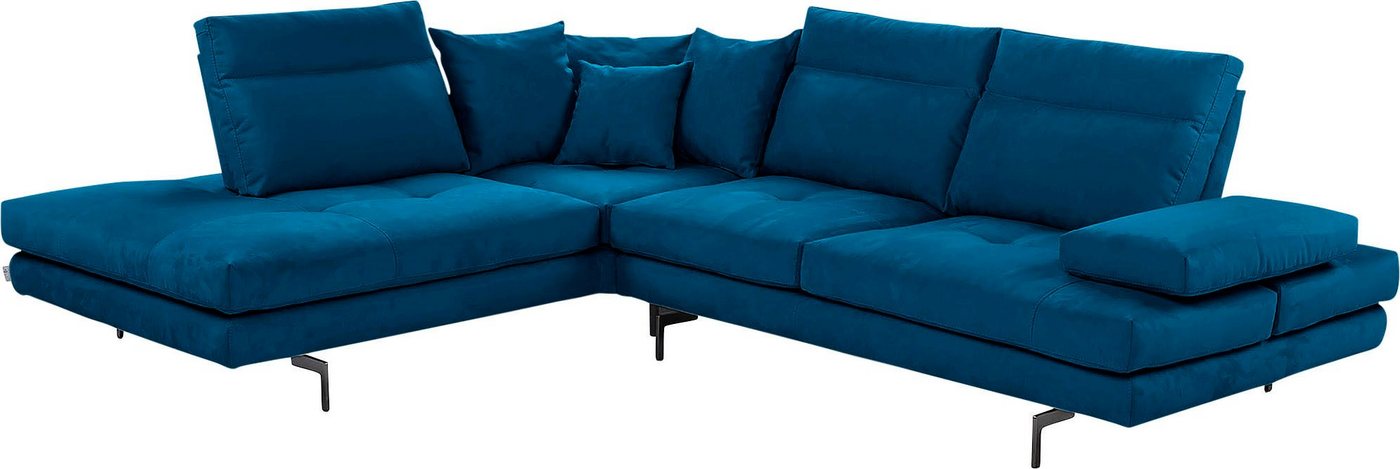 CALIA ITALIA Ecksofa Toby Wing, Komfortsofa mit Sitzkomfort der Extraklasse, L-Form, Sitztiefenverstellung, wahlw. mit Kissen-Set,Füße schwarz matt CALIA ITALIA Ecksofa Toby Wing, Komfortsofa mit Sitzkomfort der Extraklasse, L-Form, Sitztiefenverstellung, wahlw. mit Kissen-Set,Füße schwarz matt von CALIA ITALIA