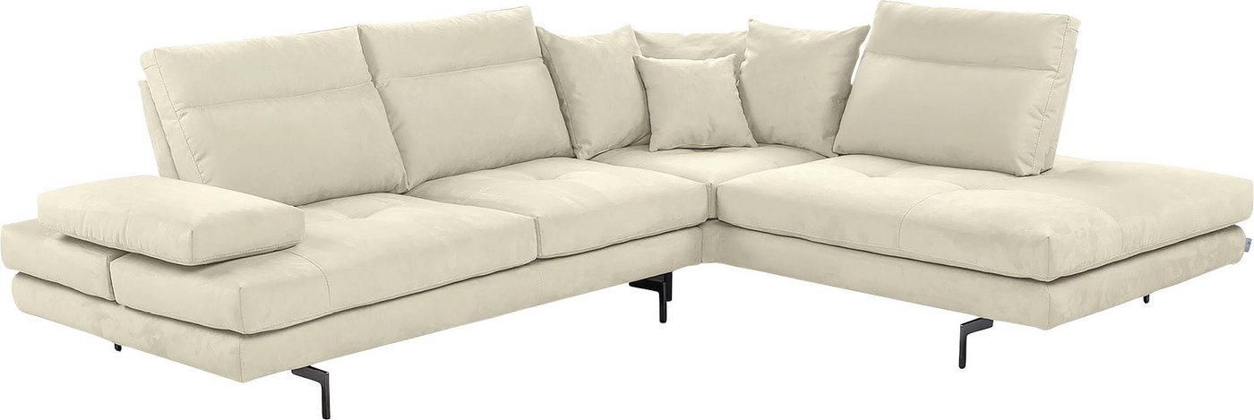 CALIA ITALIA Ecksofa Toby Wing, Komfortsofa mit Sitzkomfort der Extraklasse, L-Form, Sitztiefenverstellung, wahlw. mit Kissen-Set,Füße schwarz matt CALIA ITALIA Ecksofa Toby Wing, Komfortsofa mit Sitzkomfort der Extraklasse, L-Form, Sitztiefenverstellung, wahlw. mit Kissen-Set,Füße schwarz matt von CALIA ITALIA