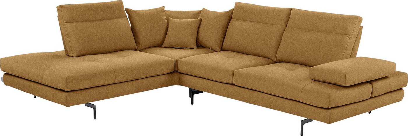CALIA ITALIA Ecksofa Toby Wing, Komfortsofa mit Sitzkomfort der Extraklasse, L-Form, Sitztiefenverstellung, wahlw. mit Kissen-Set,Füße schwarz matt CALIA ITALIA Ecksofa Toby Wing, Komfortsofa mit Sitzkomfort der Extraklasse, L-Form, Sitztiefenverstellung, wahlw. mit Kissen-Set,Füße schwarz matt von CALIA ITALIA