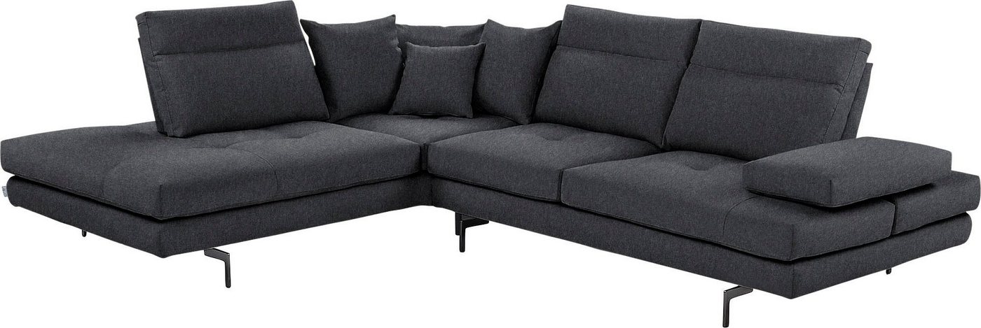 CALIA ITALIA Ecksofa Toby Wing, Komfortsofa mit Sitzkomfort der Extraklasse, L-Form, Sitztiefenverstellung, wahlw. mit Kissen-Set,Füße schwarz matt CALIA ITALIA Ecksofa Toby Wing, Komfortsofa mit Sitzkomfort der Extraklasse, L-Form, Sitztiefenverstellung, wahlw. mit Kissen-Set,Füße schwarz matt von CALIA ITALIA