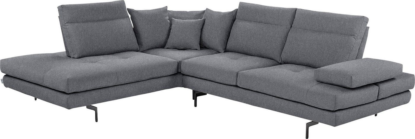 CALIA ITALIA Ecksofa Toby Wing, Komfortsofa mit Sitzkomfort der Extraklasse, L-Form, Sitztiefenverstellung, wahlw. mit Kissen-Set,Füße schwarz matt CALIA ITALIA Ecksofa Toby Wing, Komfortsofa mit Sitzkomfort der Extraklasse, L-Form, Sitztiefenverstellung, wahlw. mit Kissen-Set,Füße schwarz matt von CALIA ITALIA