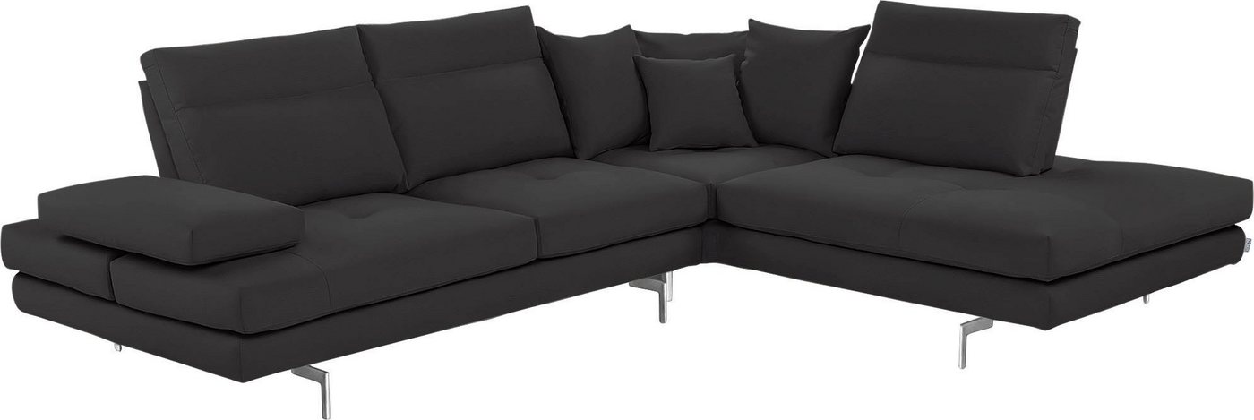 CALIA ITALIA Ecksofa Toby Wing, L-Form, Designsofa mit sensationellem Sitzkomfort, Sitztiefenverstell.,wahlw. mit Kissen-Set, Füße chrom glänzend CALIA ITALIA Ecksofa Toby Wing, L-Form, Designsofa mit sensationellem Sitzkomfort, Sitztiefenverstell.,wahlw. mit Kissen-Set, Füße chrom glänzend von CALIA ITALIA