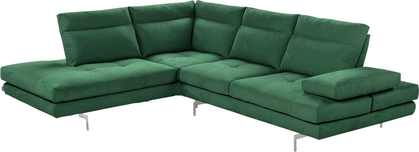 CALIA ITALIA Ecksofa Toby Wing, L-Form, Multifunktionssofa, bequem und edel, Sitztiefenverstellung und Armteilfunktion, Füße chrom glänzend CALIA ITALIA Ecksofa Toby Wing, L-Form, Multifunktionssofa, bequem und edel, Sitztiefenverstellung und Armteilfunktion, Füße chrom glänzend von CALIA ITALIA