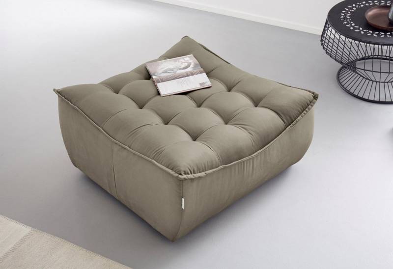 CALIA ITALIA Hocker Banjo, Designhocker in toller Optik und erstklassigem Sitzkomfort, in Kombination mit den passenden Modulen ein Blickfang im Wohnzimmer von CALIA ITALIA